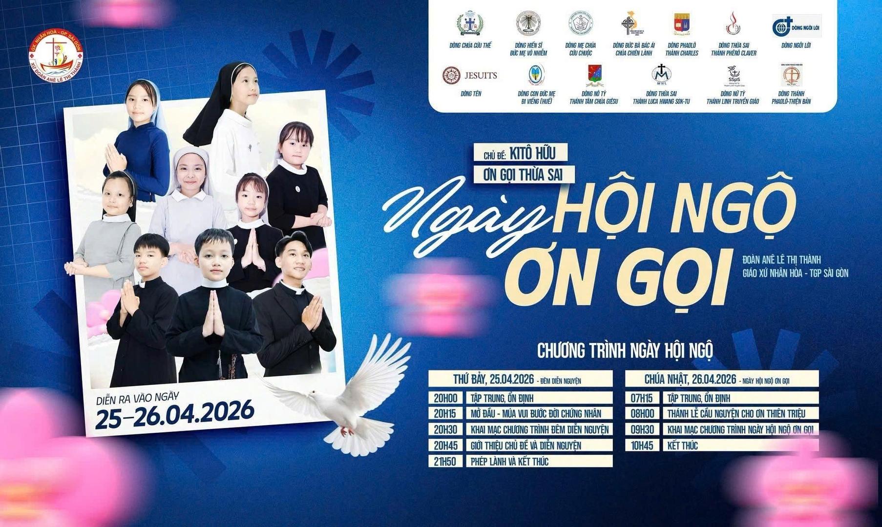 Lễ Chúa Chiên Lành - Cầu nguyện cho ơn gọi tại Giáo xứ Nhân Hòa - Tổng Giáo phận Sài Gòn