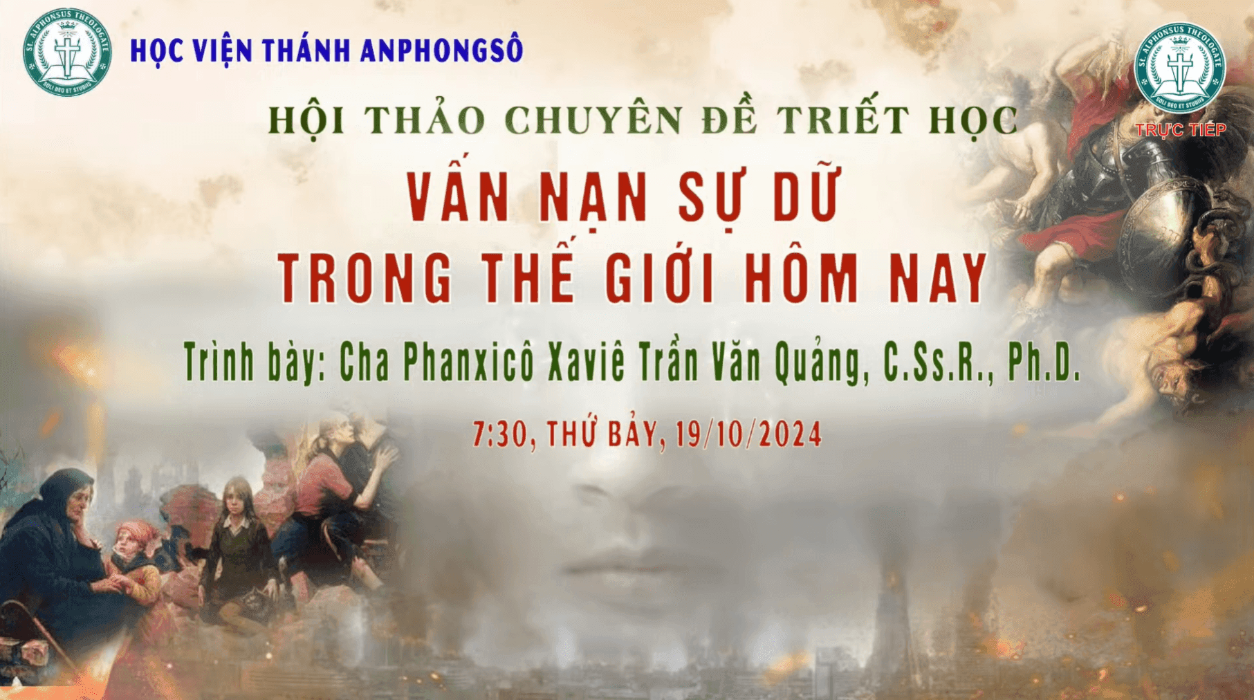 Hội thảo chuyên đề Triết học: Vấn nạn sự dữ trong thế giới hôm nay - 19.10.2024