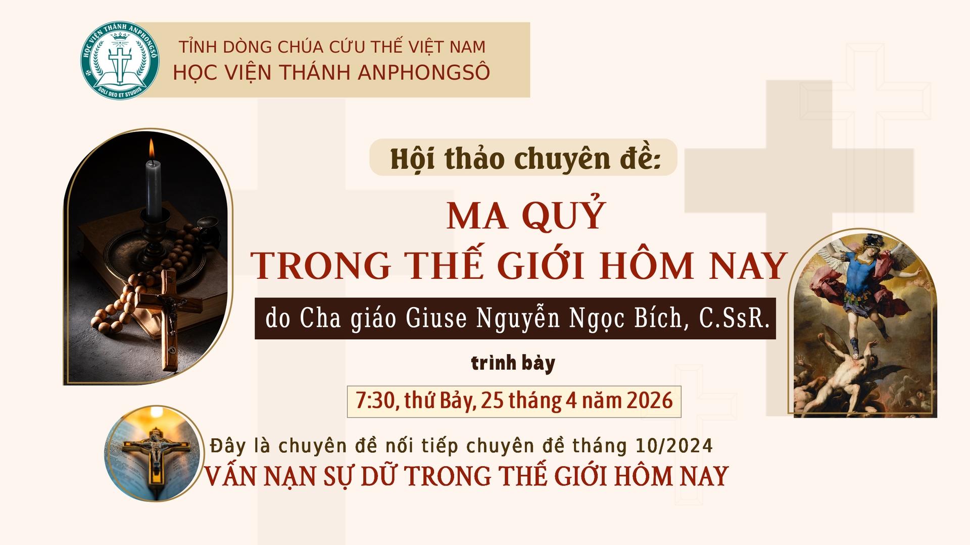 Giới thiệu Hội thảo chuyên đề: MA QUỶ TRONG THẾ GIỚI HÔM NAY