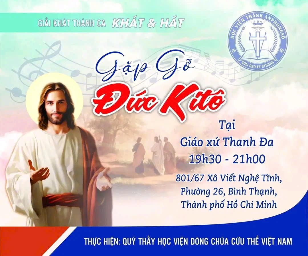 Đêm thánh ca “Khát và Hát” tại giáo xứ Thanh Đa với chủ đề “Gặp gỡ Đức Kitô”